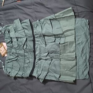 Juicy Couture NWT Ruffle Dress Petite Smokey Pine